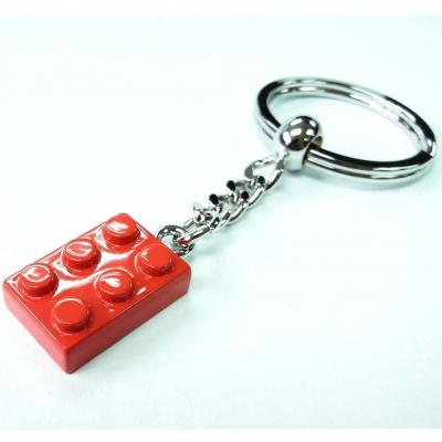 Red Enamel Lego King Key Ring.JPG